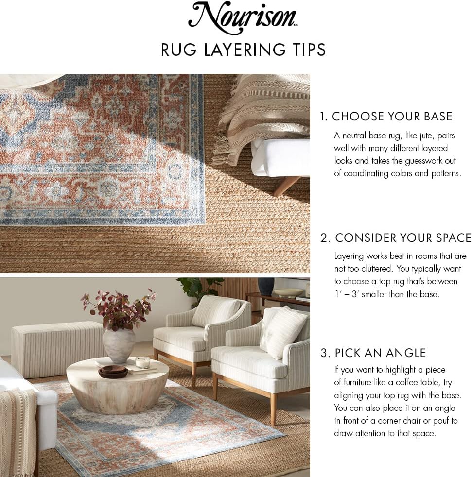 Positano Yellow 8' x 10' Area Rug - Easy Clean, Non Shedding, Bed Room, Living Room, Dining Room, Kitchen (8' x 10')