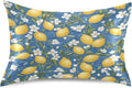 Yellow Lemons Satin Pillowcase for Hair and Skin Silk Pillowcase - Slip Cooling Satin Pillow Covers with Envelope Closure, Standard Size(20x26 inches)#238